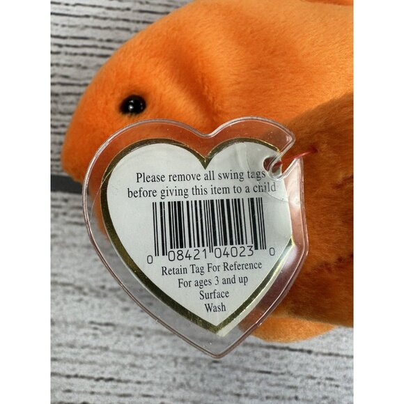 Goldie 1993 TY Beanie Babies 4th Generation Swing 3rd Tush Tag PVC Pellets NEW - Picture 4 of 7